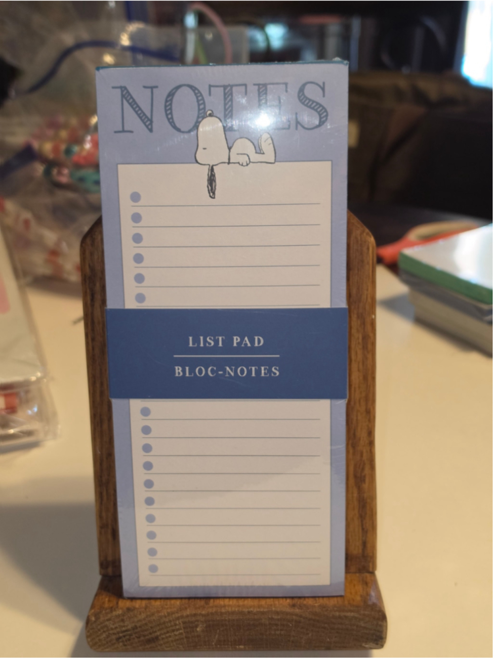 NB-2472 Graphique Peanuts Snoopy List Pad 100 sheets